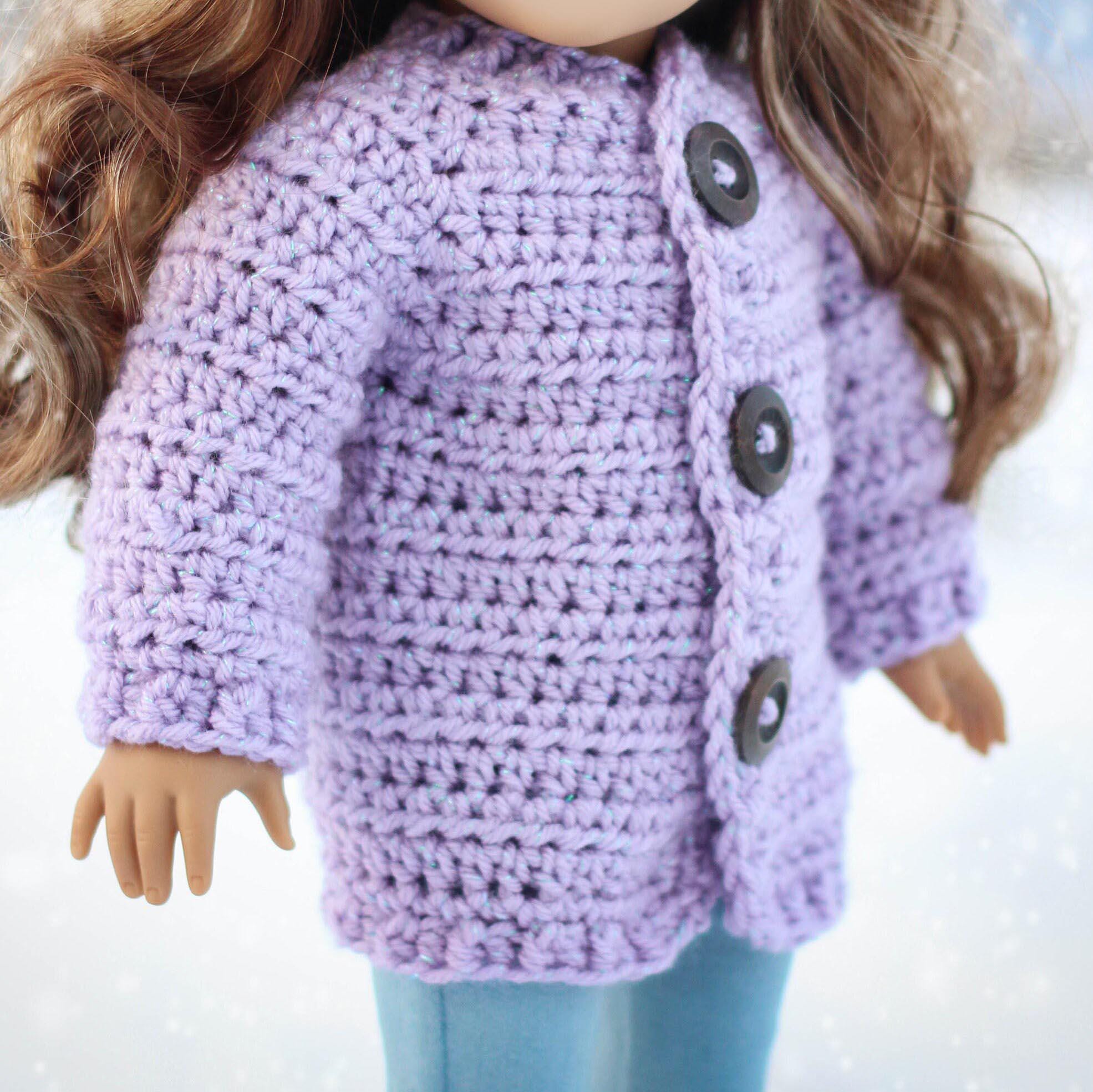 39 Chunky Cardigan Crochet Patterns to Cozy Up Your Wardrobe 3 Download Now Crochet Pattern 18" Doll Chunky Cardigan
