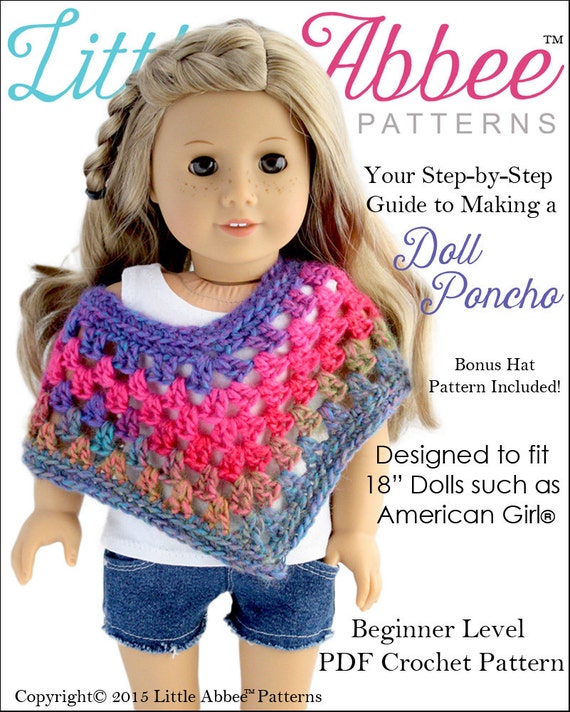 crochet doll poncho