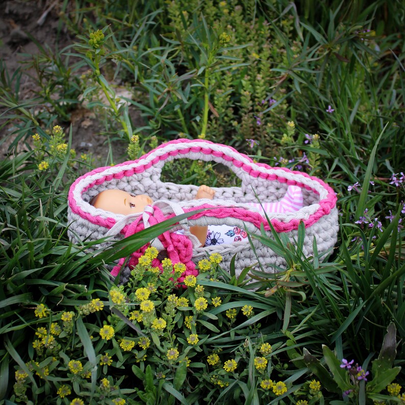 Download Now CROCHET PATTERN 8 Doll Baby Basket - Etsy