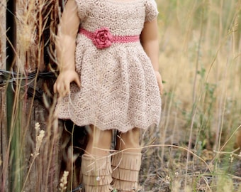 Sunrise Sunday Crochet Dress Pattern for 18” Dolls – Two Style Options