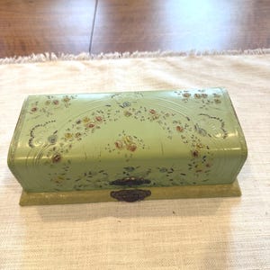 Nick Vaccaro Found Object Assemblage  titled "Glove Box" Art Box Antique Celluloid Case Mixed Media art