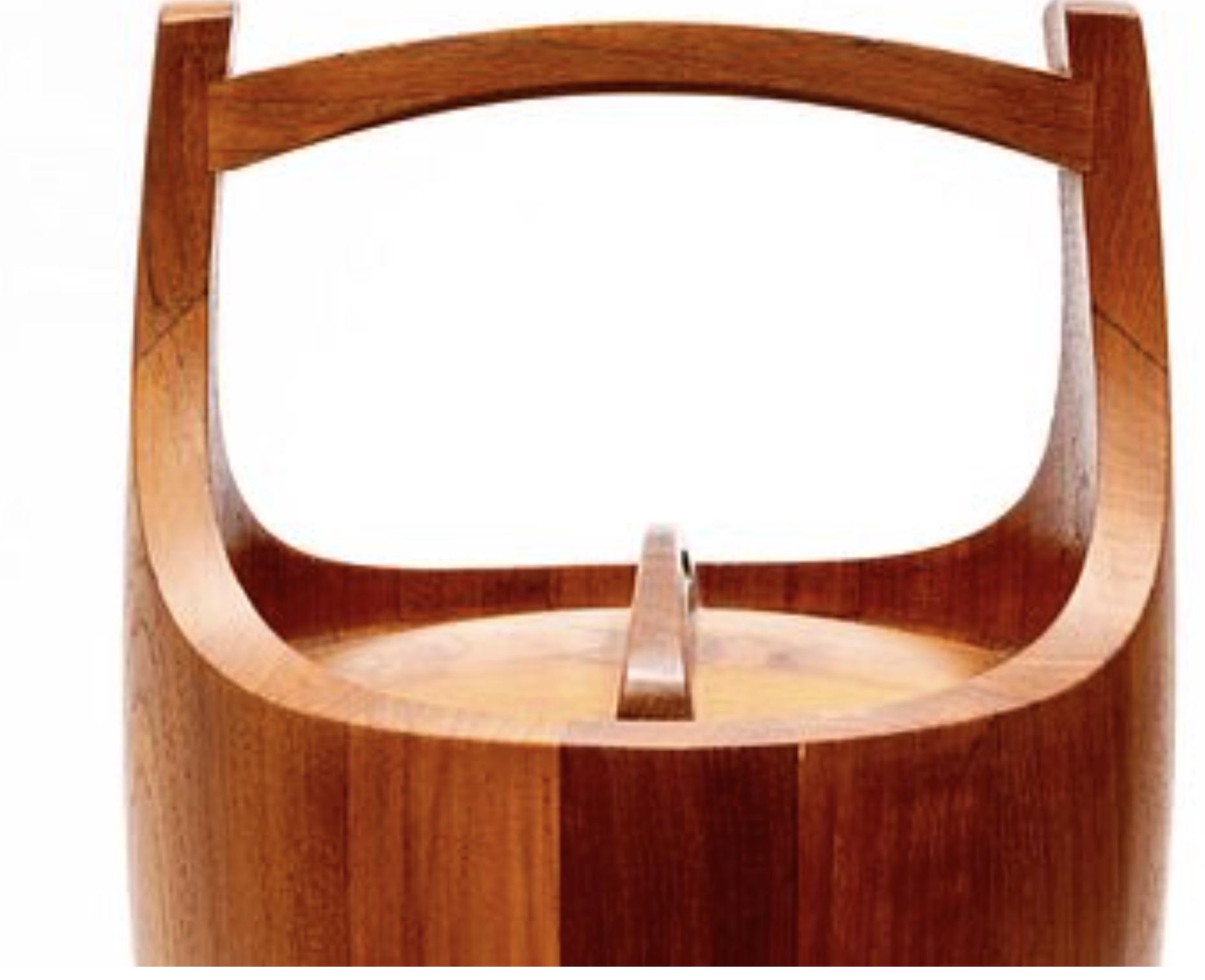 ビンテージ ダンスク チーク アイス バケツ - ミッドセンチュリー