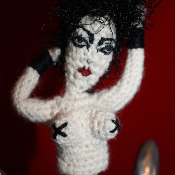 Siouxsie and the Banshees Crocheted Finger Puppet w/ Removable top