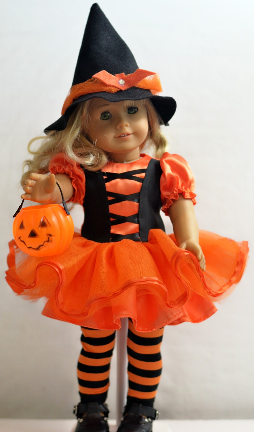 Halloween Witch Costume For 18 Dolls Such As American Etsy