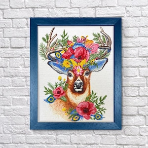 Diamond Painting Kit – Forest Deer by Crafting Spark CS2542. Wild Animal Design for Nature Lovers. Deer DIY Diamond Painting for Home Decor