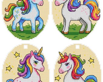 Kit broderie point de croix - Conte de la licorne - Riolis