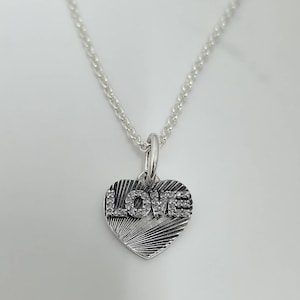 Pandora Sterling Silver Love Heart 45CM Necklace