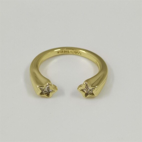 Pandora Gold Plated Shooting Stars Open Ring New Zealand