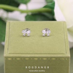 Bogen S925 Sterling Silber Ohrstecker