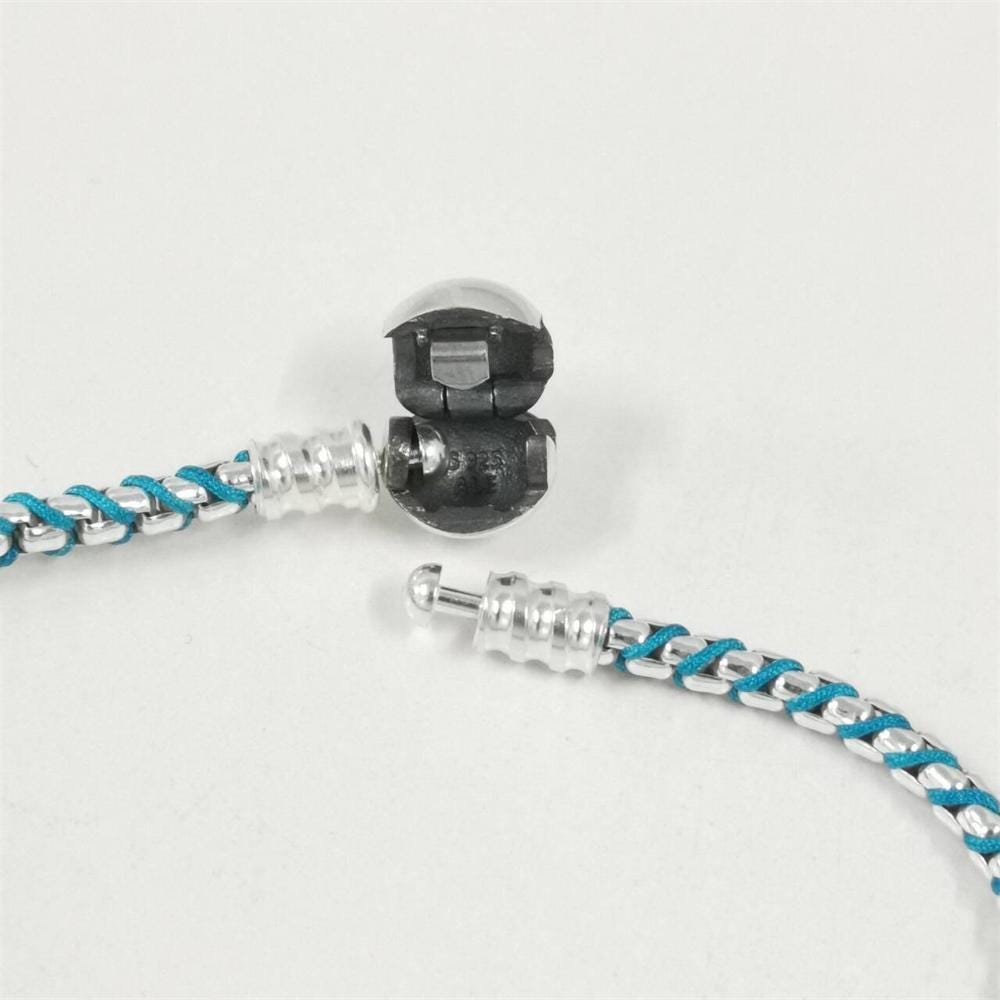 Pandora Blue Cord Snake Chain Bracelet - Etsy Canada