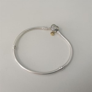 Pandora 925 Heart Clasp Dream Charm Bracelet