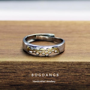 Söta bikakeformade parringar för honom och henne | Matchande öppna justerbara armband i 925 sterlingsilver för män