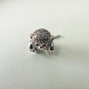 pandora silver pave monkey charm