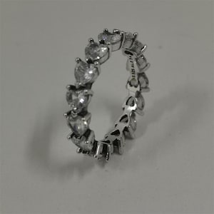 Pandora Row of Hearts Eternity Ring
