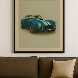 Shelby Cobra 427 Poster – Iconic Muscle Car Wall Art, Instant Download for Garage & Man Cave