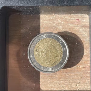 Rare two euro coin 2002 Italy Dante