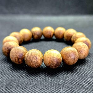 White Kyara Bracelet | 15 mm | China Hainan | 100% Natural | Kyra Agarwood | 12.5 g