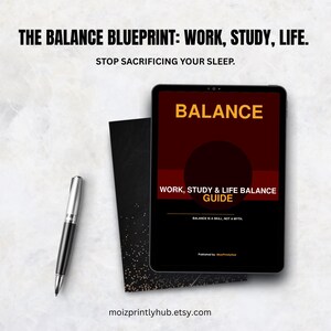 Student Productivity Handbook | Time Management, Balance Blueprint (Digital Download)