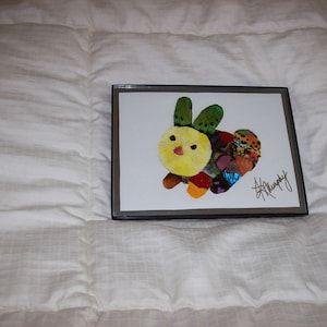 Real Butterfly Wings Framed in a Bunny Collage image 1