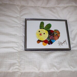 Real Butterfly Wings Framed in a Bunny Collage image 2