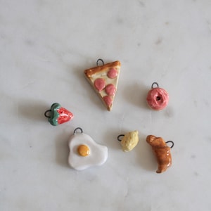 Donut-Shaped Handmade Ceramic Pendant Necklace | Minimalist Boho Charm Jewelry | Unique Clay Gift for Her