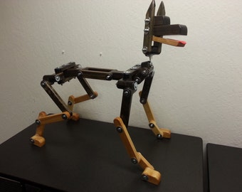 Wooden Posable Dog