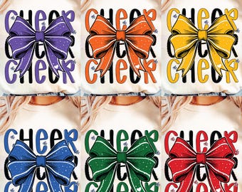 Preppy Cheer Png Bundle, Football Cheer Png, Game Day Png, Football Mama Png, Touchdown Season, Cheer Season Png, Cheerleader Coquette Png
