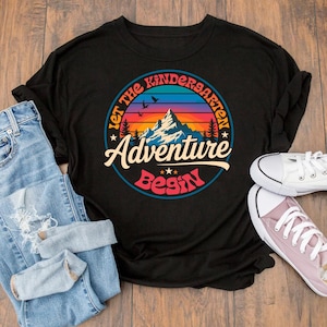 Let The Kindergarten Adventure Begin SVG PNG, Back to School Design, First Day Shirt Svg, Kindergarten Png, Kindergarten Teacher Svg File.