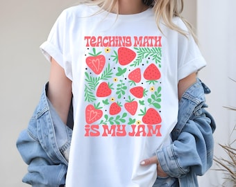Teaching Math Is My Jam SVG - Teacher Appreciation Cut File (Digital Download