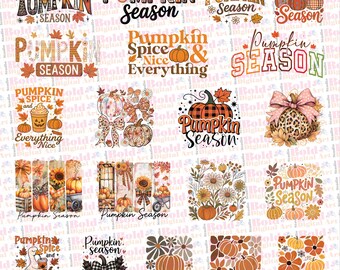 Pumpkin Season PNG SVG Bundle, Preppy Fall Pumpkin Png, Fall Vibes Png, Fall Coquette Bow Png,  Pumpkin Spice, Preppy Fall Pumpkin Patch Png