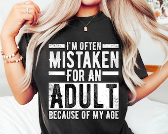 Diseño de cita divertida sobre la adultez: Humor sarcástico PNG SVG (Descarga digital)
