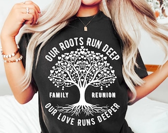 Albero della Riunione di Famiglia 2025 SVG PNG: Design Roots Run Deep (Download Digitale)