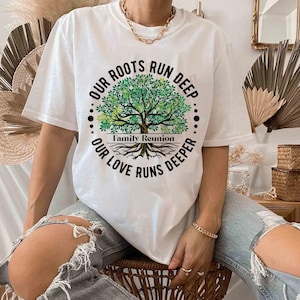 Family Reunion Shirt PNG SVG 2025 Shirt Sublimation Family Tree 2025 Png Matching Shirt Digital Our Roots Run Deep Our Love Runs Deeper PNG