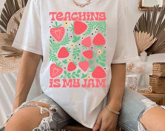 Teaching Is My Jam SVG Png Cut File For Cricut & Silhouette, Teacher Appreciation File, Back to School Svg, Teacher shirt, Teacher Life Svg