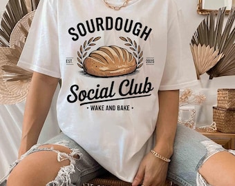 Sourdough Social Club SVG: Baking Humor Design (Digital Download