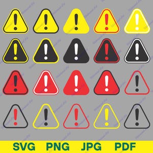 Alert Sign, Attention Sign, Warning Icon Symbol, Exclamation Icon, Alert Traingle Ion SVG, Caution Sign, Hazard symbol SVG, Exclamation Mark