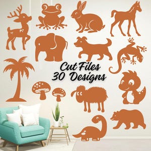 Laser Cut Animal Toy Bundle: Wooden Montessori SVG Files (Digital Download),Cut Files