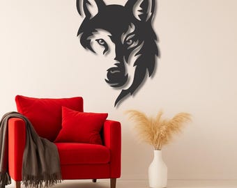Wolf Face Laser Cut Wall Art | Wildlife Decor (Digital Download)