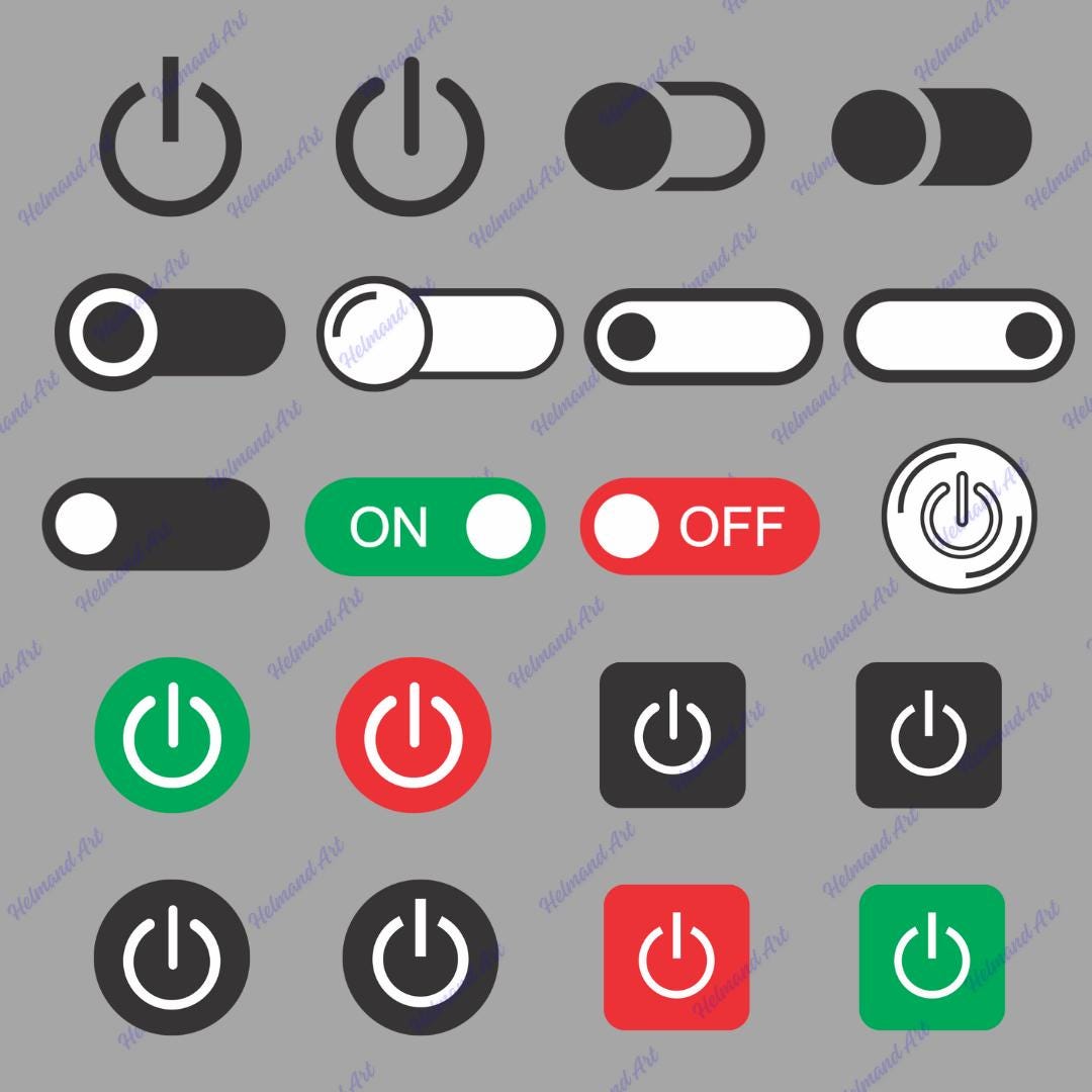 On off Button SVG Icon | Power Switch Symbol DXF Png Jpg | Laser Cut ...