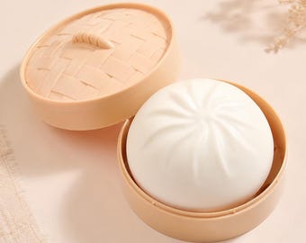 Dumpling Squishy Stress Ball – Soft Squishy Dumpling Toy for Stress Relief, Anxiety & ADHD –  Sensory Squeeze Bao Bun Toy
