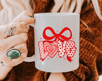 Valentines Day Mug, Romantic Gift for Couples, Cute Heart Mug, Love Gift for Her, Love Gift for Him, Anniversary or Valentine Present