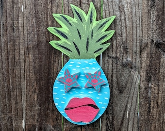 STORM Pineapple Tiki Wall Hanging, Tiki Bar Décor, Coastal Living