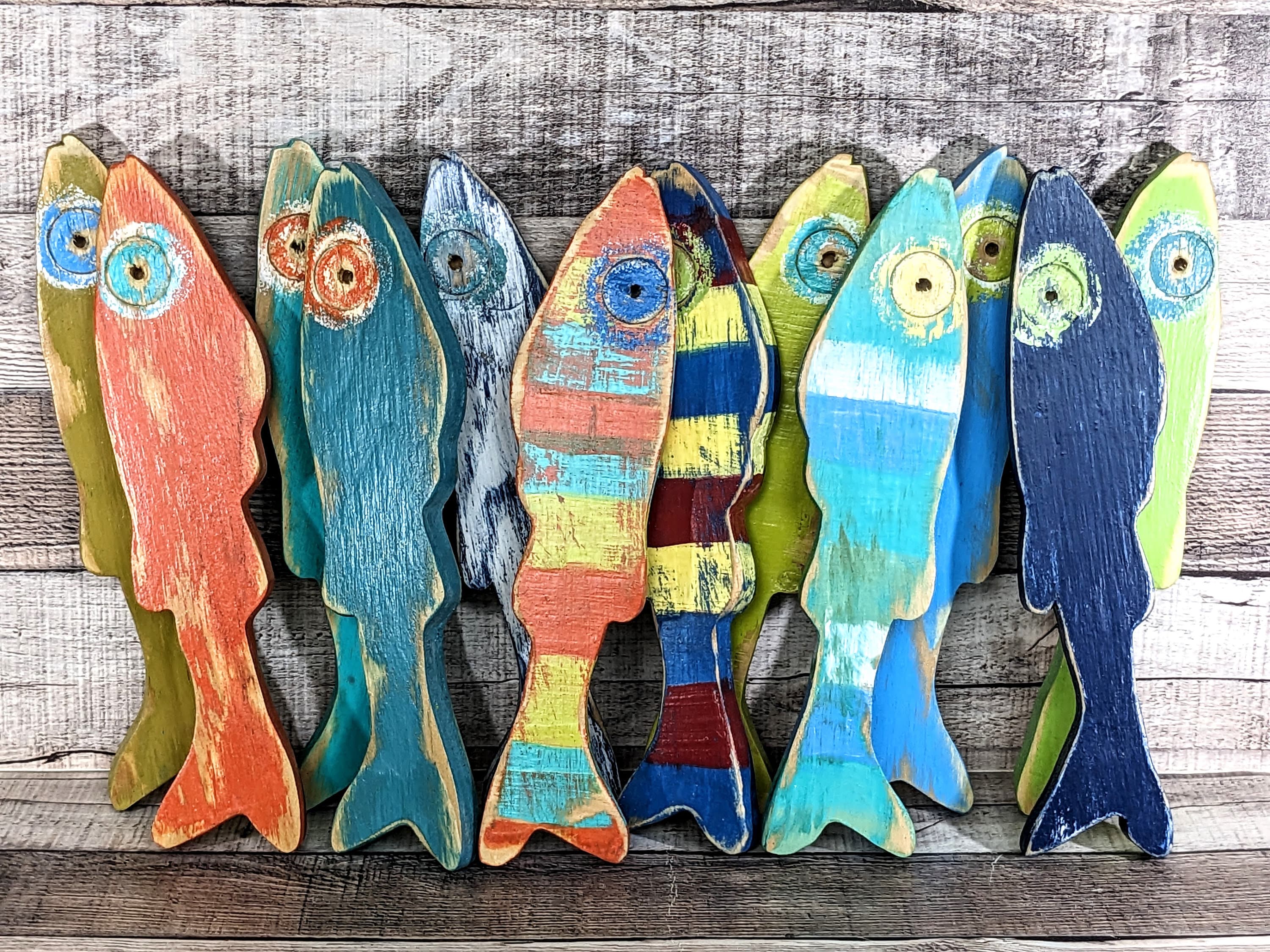 Colorful Wood Fish 