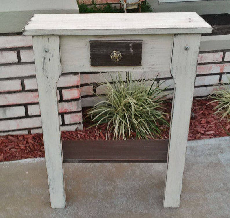 Small Wooden Entryway Table Rustic Farmhouse Furniture Sofa Etsy