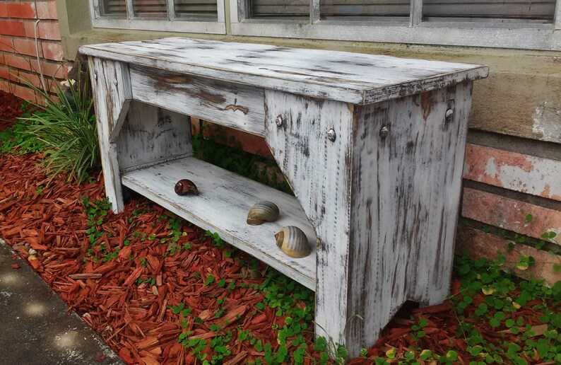Extra Rustic Farmhouse Bench Entry Bench Wooden Bench Shoe Shelf Farmhouse Furniture Mudroom Bench Entryway Bench Indoor Bench Furniture Living Room Furniture Kientructhanhdat Com