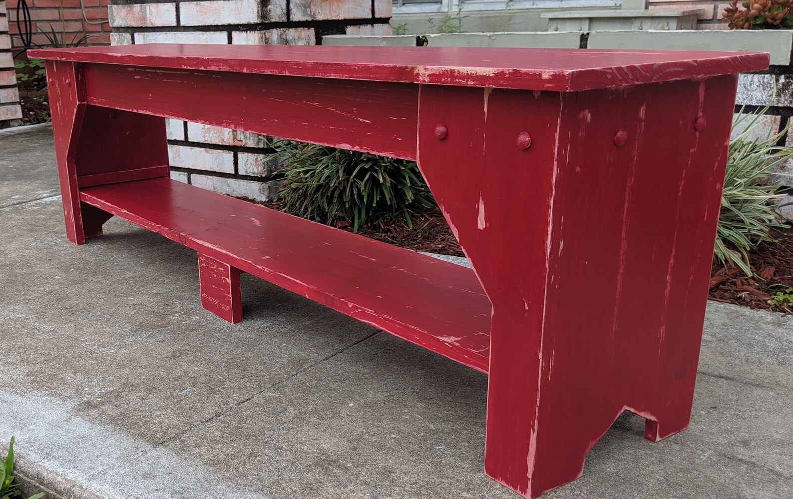 Extra Thin Rustic Indoor Bench Entryway Bench Narrow Bench Etsy