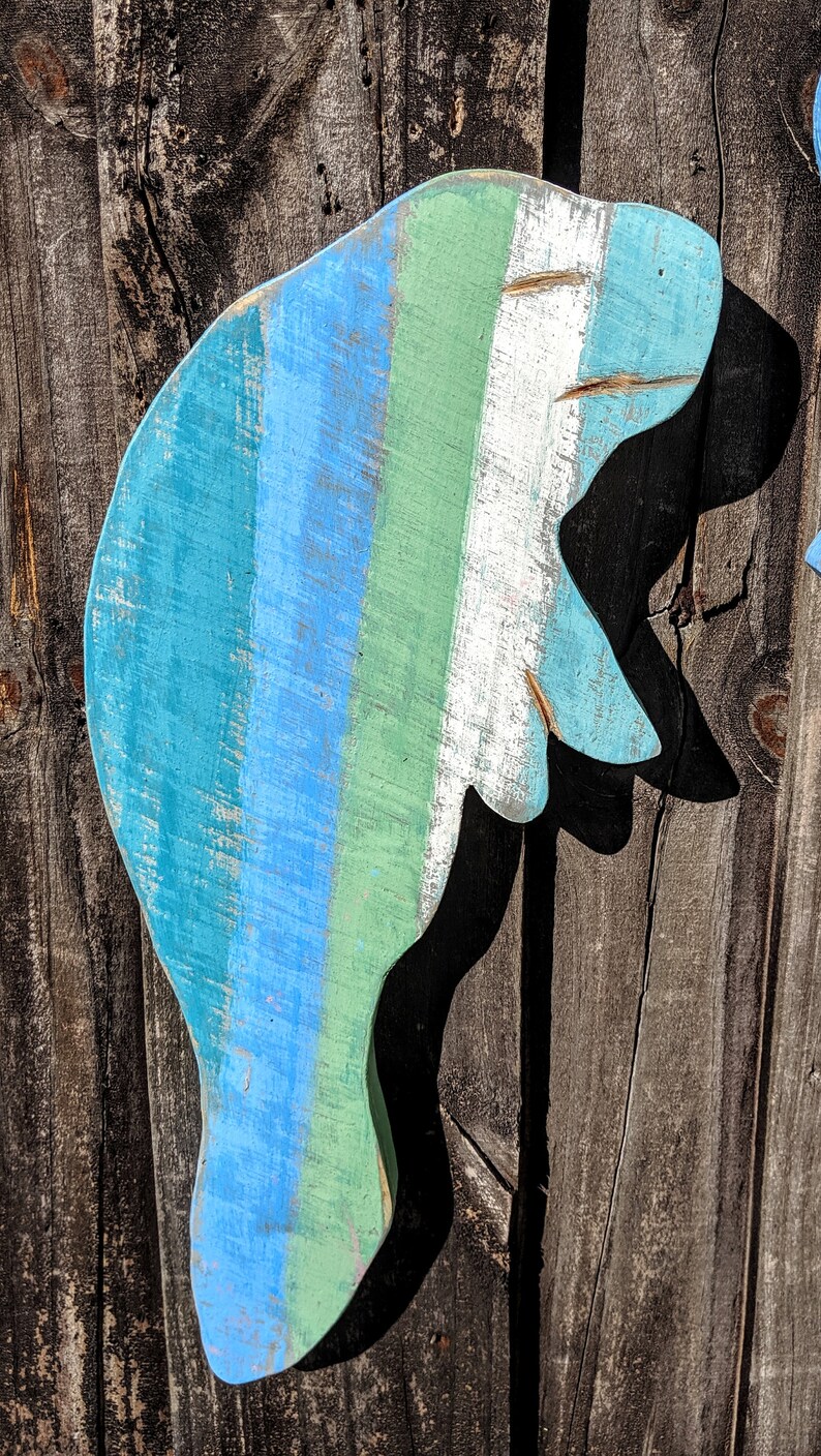 Manatee Lover Florida Manatees Wall Hanging Manatee Art - Etsy