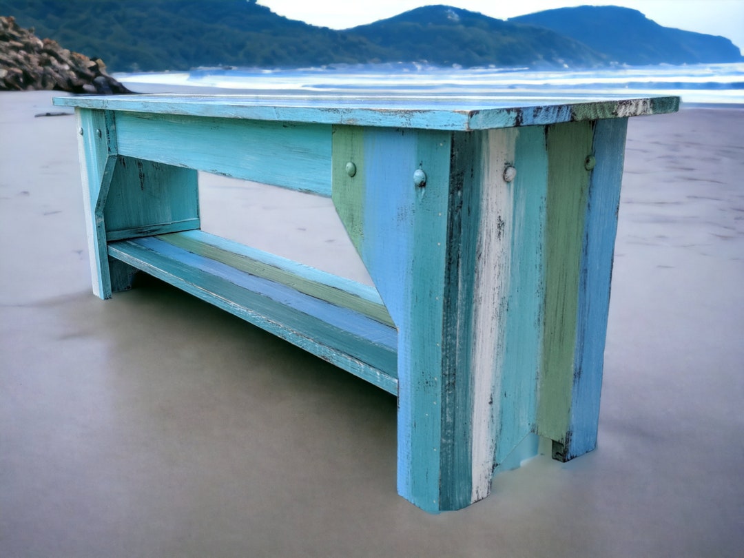 Beach House Style Indoor Bench, Mudroom Bench, Rustic Farmhouse Bench ...