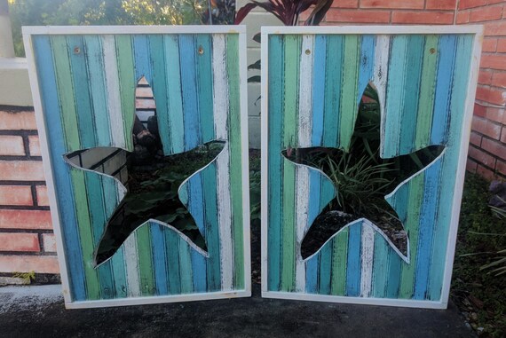 Wall Mount Headboard Reversible Wall Panels Starfish Etsy