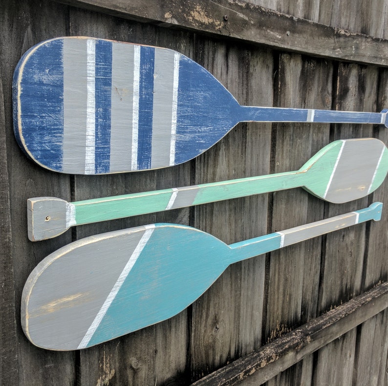 Wooden Oars Decorative Oar Oar Decor Boat Oars Beach house